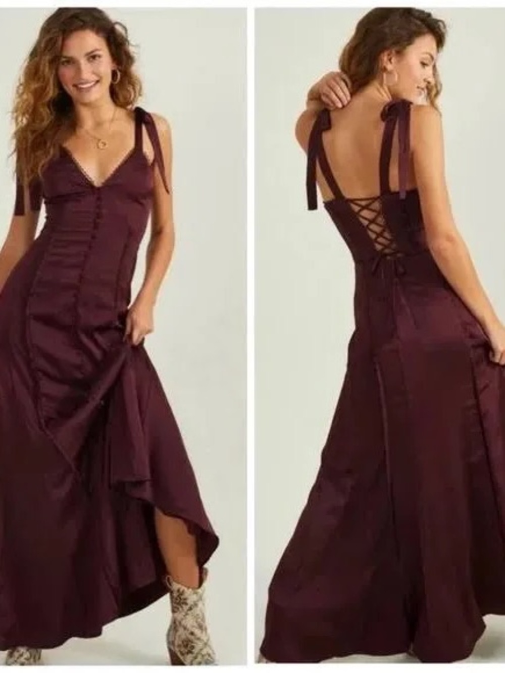 Altar'd State Dress in Plum
